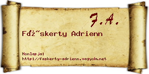 Fáskerty Adrienn névjegykártya